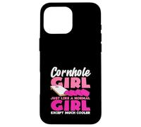 Cornhole Lover Girl Just Like Normal Girl Cooler Case for iPhone 16 Pro Max