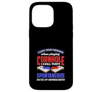 Cornhole Lover I Don't Make Mistakes Spontaneous Acts Case for iPhone 14 Pro Max