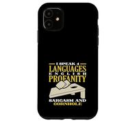 Cornhole Lover I Speak 4 Languages Sarcasm Case for iPhone 11