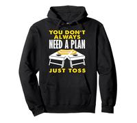 Cornhole Lover Need a Plan Just Toss Fun Pullover Hoodie