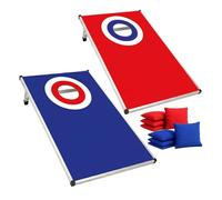 Cornhole Official Aluminum Set - 90×60 cm - Lightweight & Durable Boards + 8 Bags - Complete Set with Carrying Bag - Outdoor Game for for Kids & Adults - Garden, Beach - Original Corner