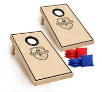 Cornhole Official Wooden Set - 90×60 cm - Premium Wooden Boards + 8 Bags - Complete Set with Carrying Bag - Outdoor Game for Adults - Garden, Beach, Camping - Original Corner
