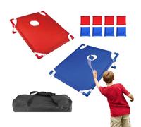 Cornhole Play Set - Double Cornholle Toss Sett Range | Portable Lace-up Toy at the Backyard | Launching a Sandbag Board for Fun, Adults, Kids