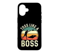 Cornhole Player | Cornhole Bean Bag | Retro Toss Like A Boss Case for iPhone 16