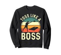 Cornhole Player | Cornhole Bean Bag | Retro Toss Like A Boss Sweatshirt