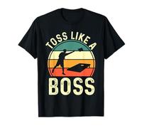 Cornhole Player | Cornhole Bean Bag | Retro Toss Like A Boss T-Shirt