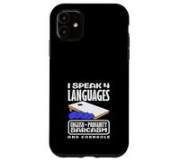 Cornhole Player I Speak 4 Languages Cornhole Case for iPhone 11