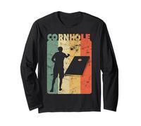 Cornhole Player Sack Bean Bag Toss Game Cornhole Long Sleeve T-Shirt