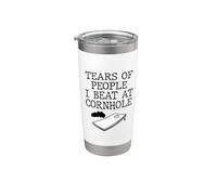 Cornhole Player Tears of People I beat at Cornhole Stainless Steel Insulated Tumbler