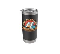 Cornhole Player Worlds Okayest Cornhole Player Design Stainless Steel Insulated Tumbler