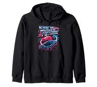 Cornhole Pun Retro Sack To The Future Bean Bag Toss Zip Hoodie