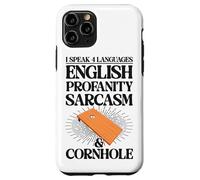Cornhole Team Bean Bag Player Champ Beer I Speak 4 Languages Case for iPhone 11 Pro