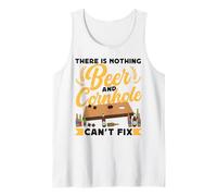 Cornhole Team Bean Bag Player Champ Beer There is Nothing Tank Top