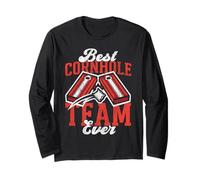 Cornhole Team Bean Bag Player Champ Best Cornhole Team Ever Long Sleeve T-Shirt
