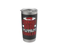 Cornhole Team Bean Bag Player Champ Cornhole Dude Like A Stainless Steel Insulated Tumbler