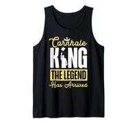 Cornhole Team Bean Bag Player Champ Cornhole King The Legend Tank Top