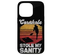 Cornhole Team Bean Bag Player Champ Cornhole Stole My Sanity Case for iPhone 13 Pro