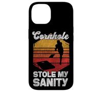 Cornhole Team Bean Bag Player Champ Cornhole Stole My Sanity Case for iPhone 14