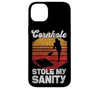 Cornhole Team Bean Bag Player Champ Cornhole Stole My Sanity Case for iPhone 14 Plus