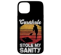 Cornhole Team Bean Bag Player Champ Cornhole Stole My Sanity Case for iPhone 15 Plus