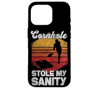 Cornhole Team Bean Bag Player Champ Cornhole Stole My Sanity Case for iPhone 16 Pro