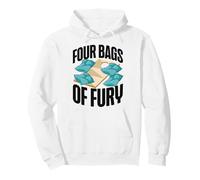 Cornhole Team Bean Bag Player Champ Four Bags Of Fury Pullover Hoodie