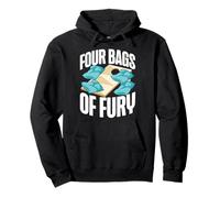 Cornhole Team Bean Bag Player Champ Four Bags Of Fury Pullover Hoodie
