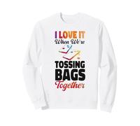 Cornhole Team Bean Bag Player Champ Friends Besties Buddies Sweatshirt