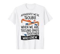 Cornhole Team Bean Bag Player Champ Friends Besties Buddies T-Shirt