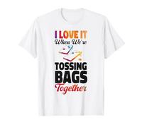 Cornhole Team Bean Bag Player Champ Friends Besties Buddies T-Shirt