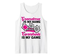 Cornhole Team Bean Bag Player Champ Grandma Grandma is My Tank Top