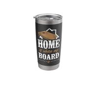 Cornhole Team Bean Bag Player Champ Home is Where My Board Stainless Steel Insulated Tumbler