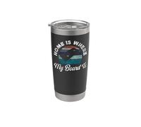 Cornhole Team Bean Bag Player Champ Home is Where My Board Stainless Steel Insulated Tumbler