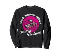 Cornhole Team Bean Bag Player Champ Husband Wife Hello Sweatshirt