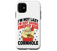 Cornhole Team Bean Bag Player Champ I'm Not Lazy I'm Just Case for iPhone 11