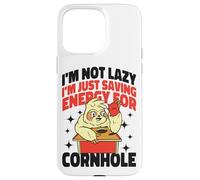 Cornhole Team Bean Bag Player Champ I'm Not Lazy I'm Just Case for iPhone 15 Pro Max