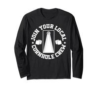 Cornhole Team Bean Bag Player Champ Join Your Local Cornhole Long Sleeve T-Shirt