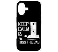Cornhole Team Bean Bag Player Champ Keep Calm & Toss The Bag Case for iPhone 17