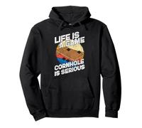 Cornhole Team Bean Bag Player Champ Life Is A Game Cornhole Pullover Hoodie