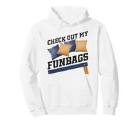 Cornhole Team Bean Bag Player Champ Pun Check Out My Funbags Pullover Hoodie