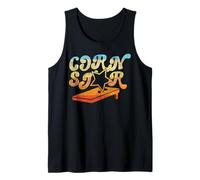 Cornhole Team Bean Bag Player Champ Pun Corn Star Tank Top