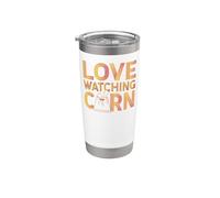 Cornhole Team Bean Bag Player Champ Pun Love Watching Corn Stainless Steel Insulated Tumbler