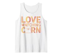 Cornhole Team Bean Bag Player Champ Pun Love Watching Corn Tank Top