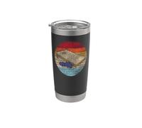 Cornhole Team Bean Bag Player Champ Retro Vintage Stainless Steel Insulated Tumbler