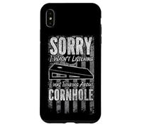 Cornhole Team Bean Bag Player Champ Sorry I Wasn't Listening Case for iPhone XS Max