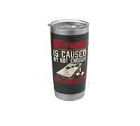 Cornhole Team Bean Bag Player Champ Stress is Caused By Not Stainless Steel Insulated Tumbler