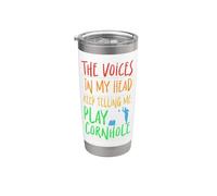 Cornhole Team Bean Bag Player Champ The Voices in My Head Stainless Steel Insulated Tumbler