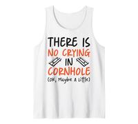 Cornhole Team Bean Bag Player Champ There is No Crying in Tank Top