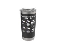 Cornhole Team Bean Bag Player Champ Things I Do in My Free Stainless Steel Insulated Tumbler
