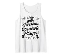 Cornhole Team Bean Bag Player Champ This is What an Awesome Tank Top